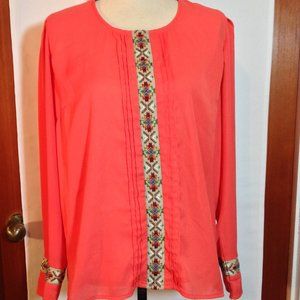 Needle & Thread Aztec Embroidered Tunic Shirt